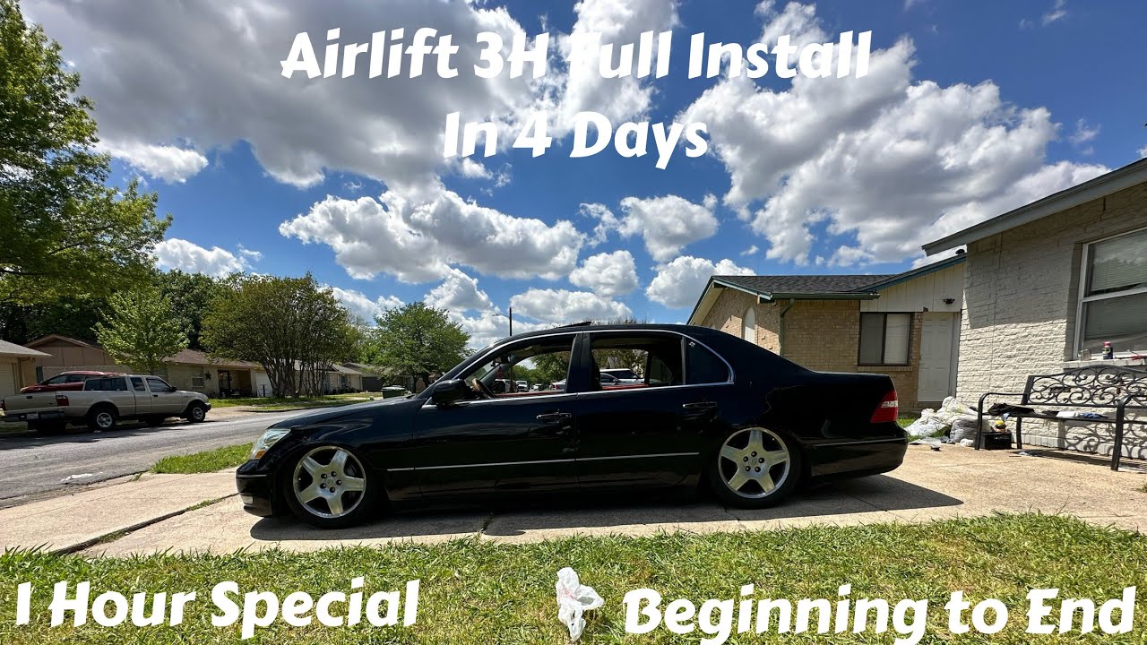 (1 Hour Special) Airlift 3H Install On A 2006 Lexus LS430 (Full Installation)