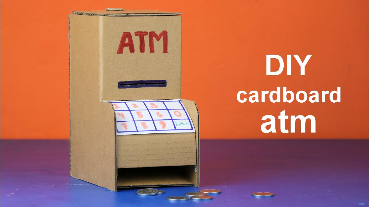 How to Make ATM Machine | DIY cardboard atm easy | Science Project for KIDS at Home