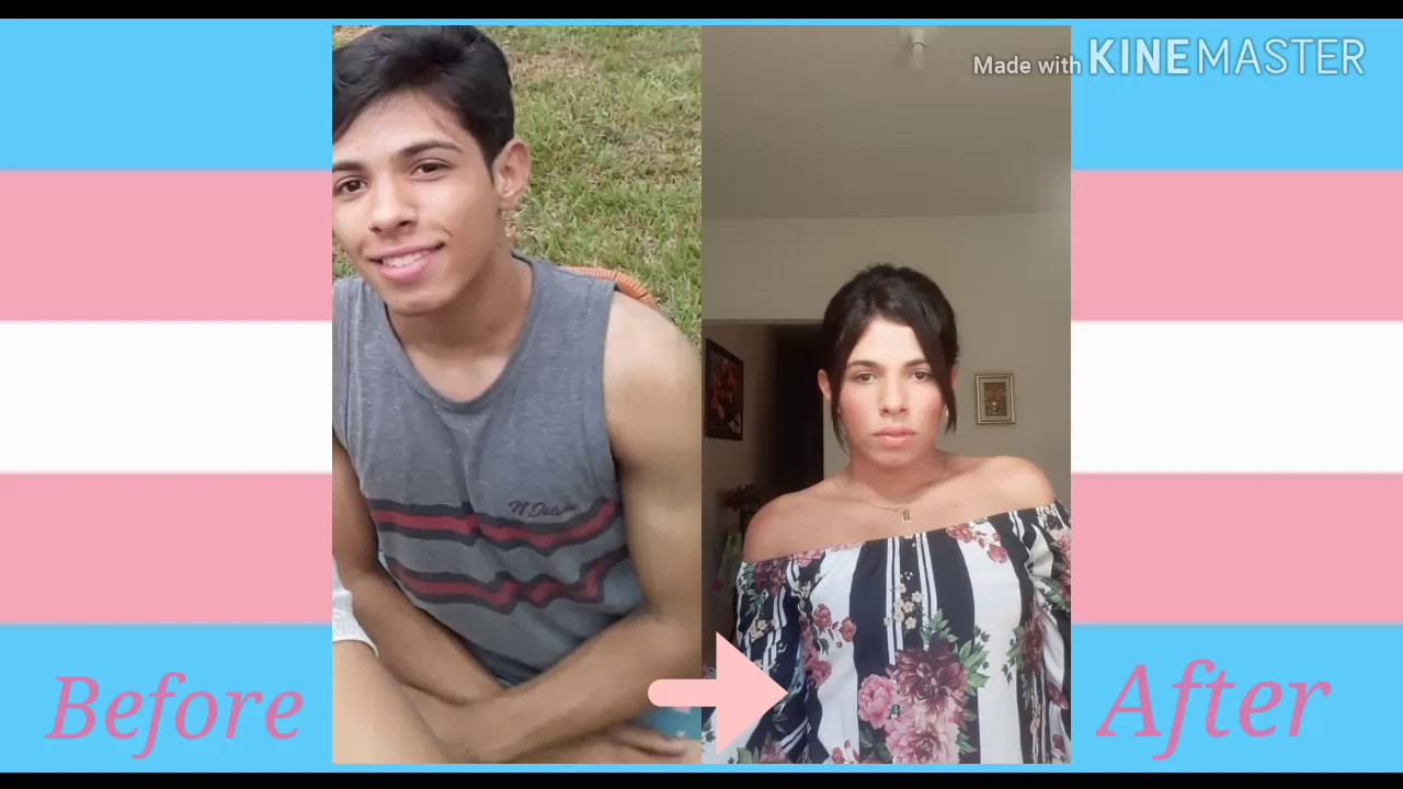 Male To Female Transition Timeline (7 months) | Minha transição de gênero (7 meses)