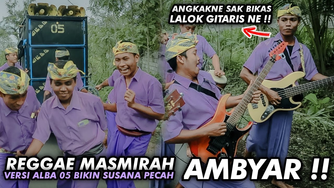 REGGAE MASMIRAH ALBA 05 BIKIN SUASANA JADI SERU PENONTON DAN PEMAIN BERJOGET RIA