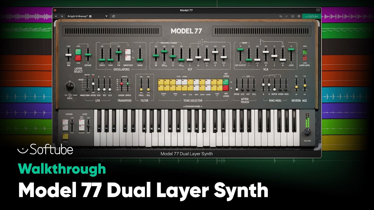 Model 77 Dual Layer Synth Walkthrough &ndash; Softube