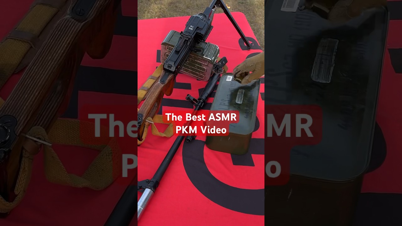 The BEST PKM Gun ASMR Video On YouTube (With Shooting) #fullautofriday #demolitionranch #asmr #gun
