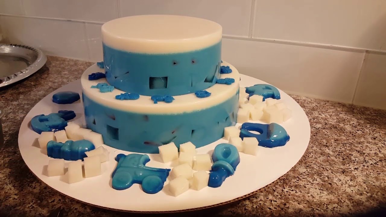 Gelatina BABYSHOWER DE DOS PISOS, PARA NEGOCIO