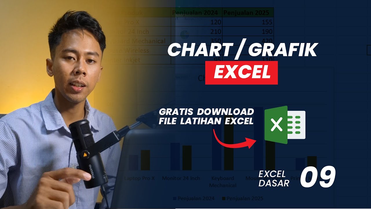 Belajar Excel Untuk Pemula Hari 09 : Chart / Grafik di Excel