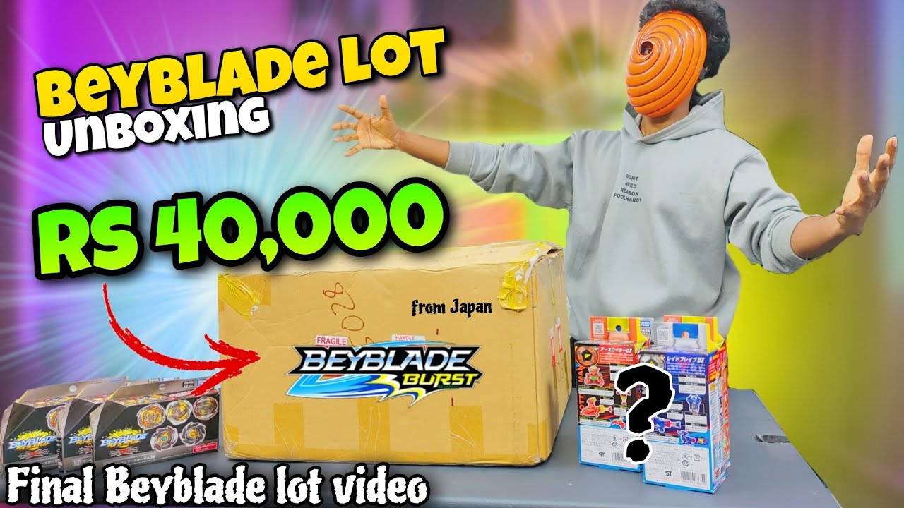 Rs 40000 worth of HUGE beyblade lot unboxing from japan | last beyblade lot video !