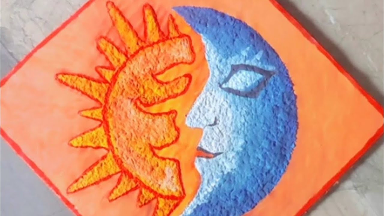 DIY texture art #So satisfying texture art