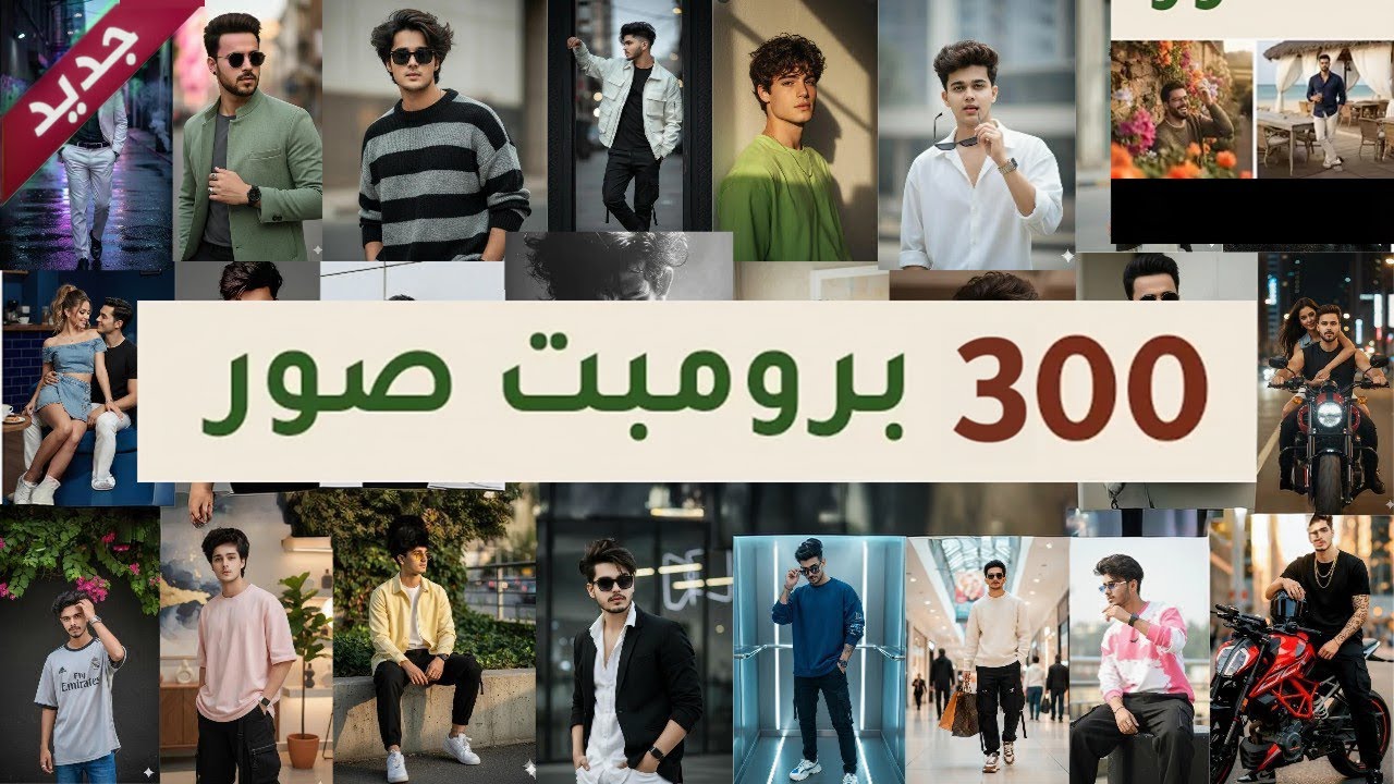 انشاء الصور بالذكاء الاصطناعي: أفضل 300 برومبت (أمر) لـ Google Gemini | صور شبابية احترافية
