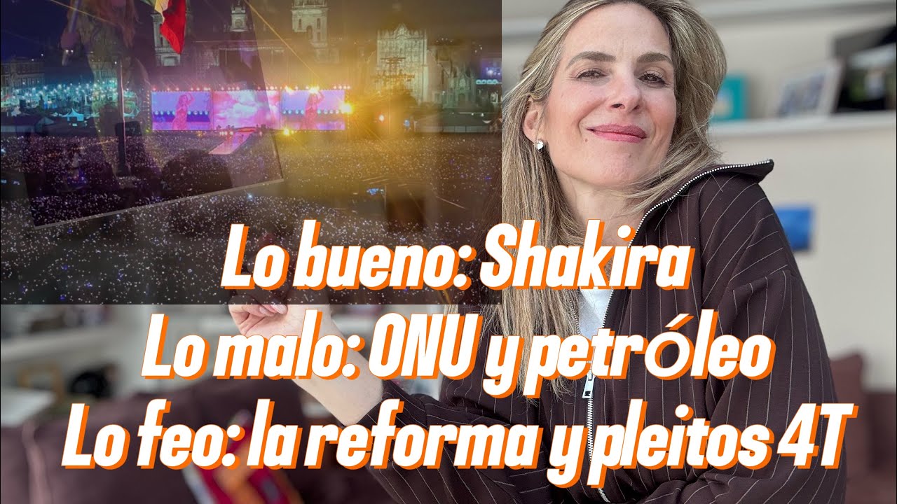 Lo bueno ✔️ : Shakira y encuestas📈 . Lo malo: ONU + Iran Lo feo: alianzas rotas y gasolina ⛽️ y 