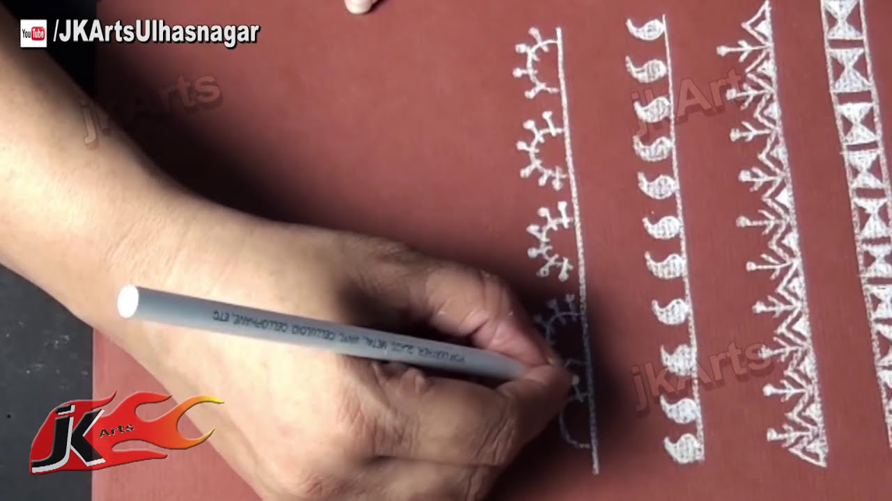 Warli Art #1b Basic Shapes and Borders |  JK Arts Classes