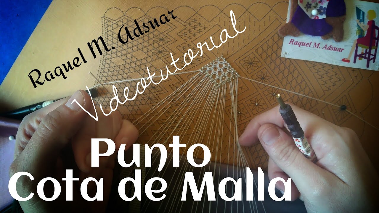 Punto Cota de Malla. Variante Punto de la Virgen. Encaje de Bolillos Raquel M. Adsuar Bolillotuber