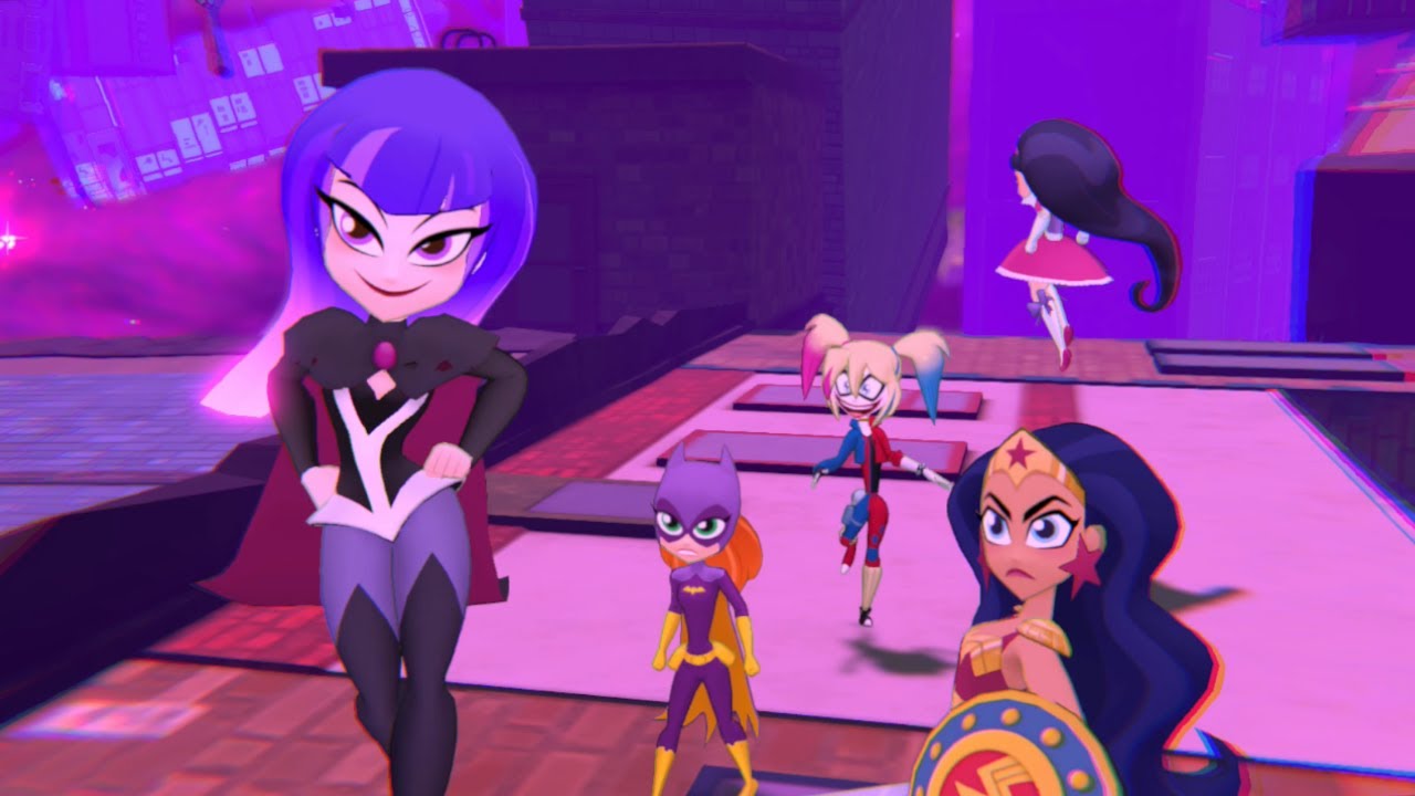 DC Super Hero Girls: Teen Power — сражение с гигантским разъярённым роботом в мире Z (геймплей Sw...