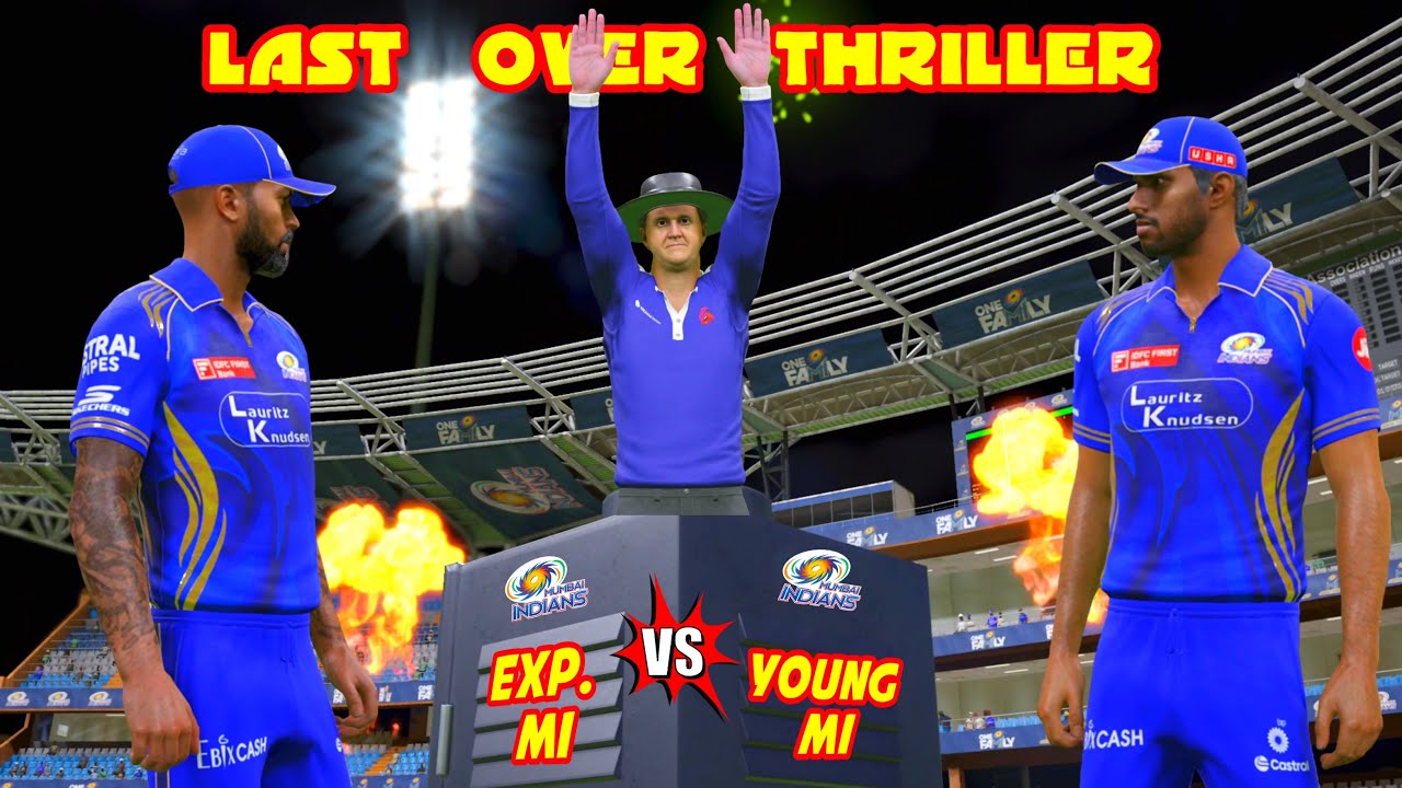 🤯 LAST OVER THRILLER 💥 EXPERIENCED MI vs YOUNG MI 💙