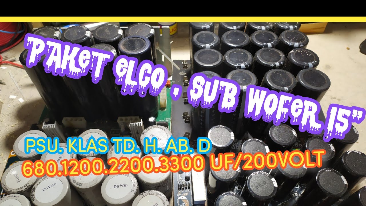 ELCO KLAS TD. 1000 BIJI. 1200 UF. 680UF/200VOLT