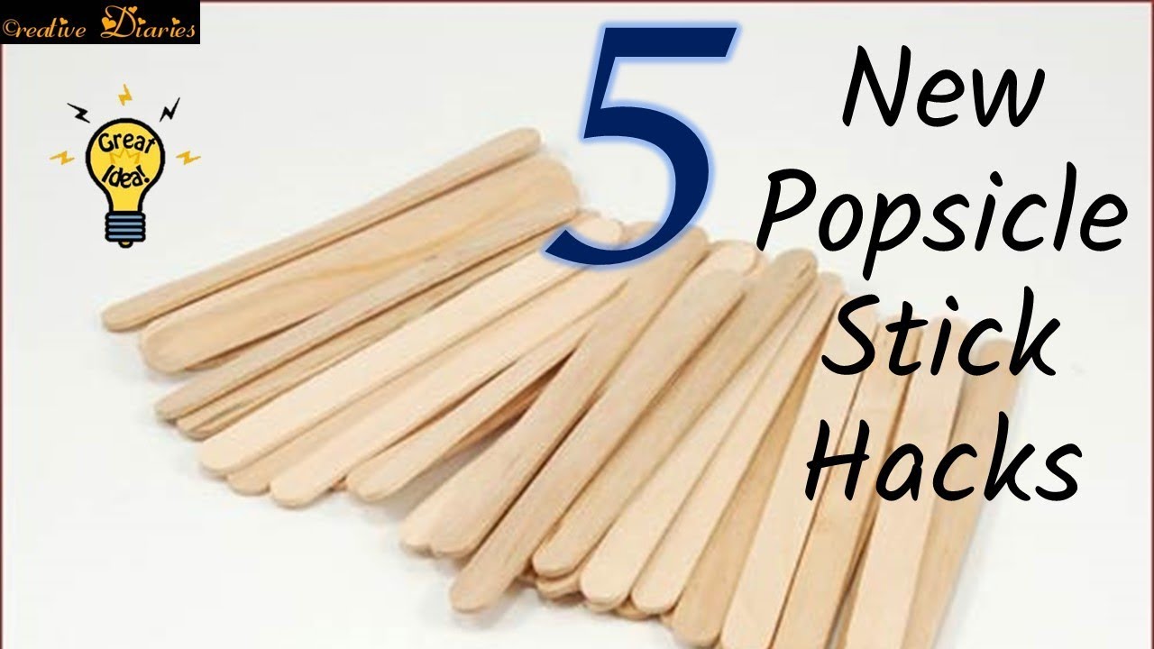 5 New Creative Popsicle Crafts Ideas I Ice Cream Stick hack I Creative Diaries