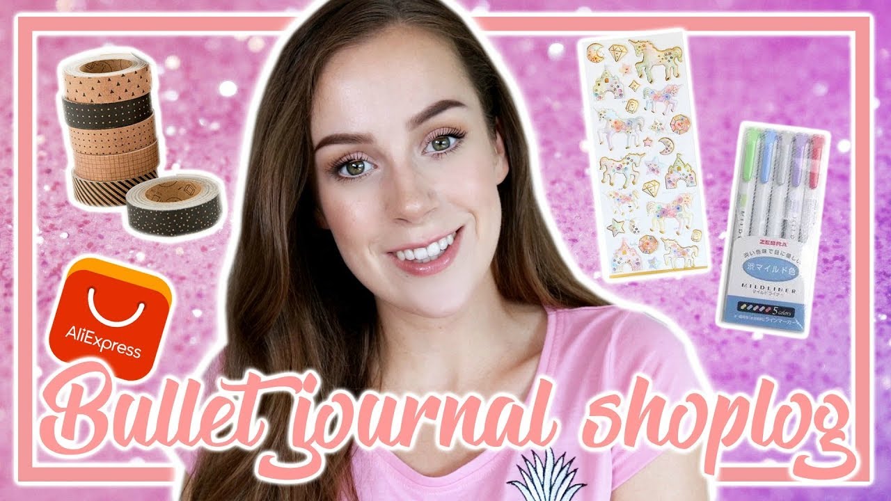 ALIEXPRESS bullet journal supplies SHOPLOG || Washi tape, stiften, stickers & meer!