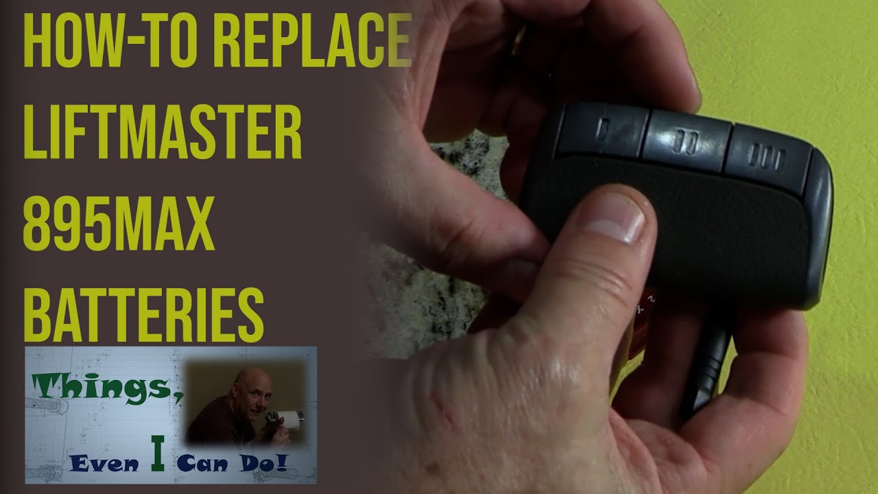Liftmaster / Chamberlain Remote Battery Replacement (895max)