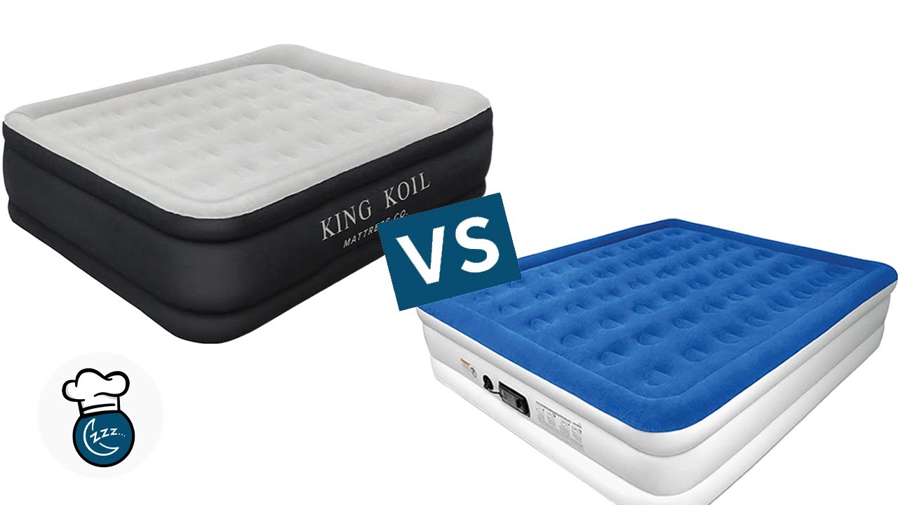 SoundAsleep Dream Series Luxury Air Mattress vs The King Koil Pillow Top Plush Air Mattress
