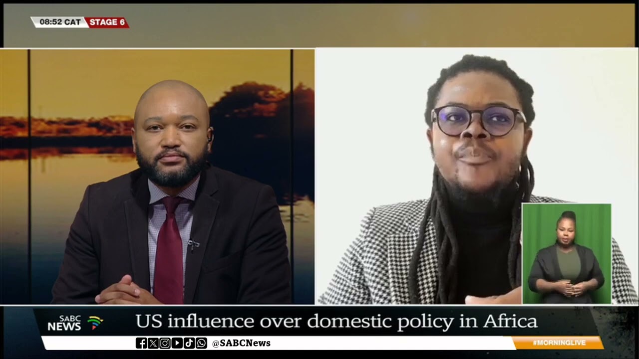 SABC News📺: Spotlight on US 🇺🇸 influence over domestic policy in South Africa 🇿🇦