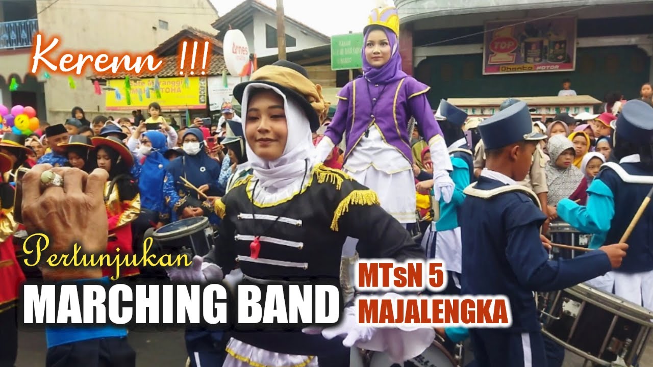 PERTUNJUKAN MARCHING BAND MTSN 5 MAJALENGKA || KARNAVAL HUT RI ke 78 KECAMATAN TALAGA