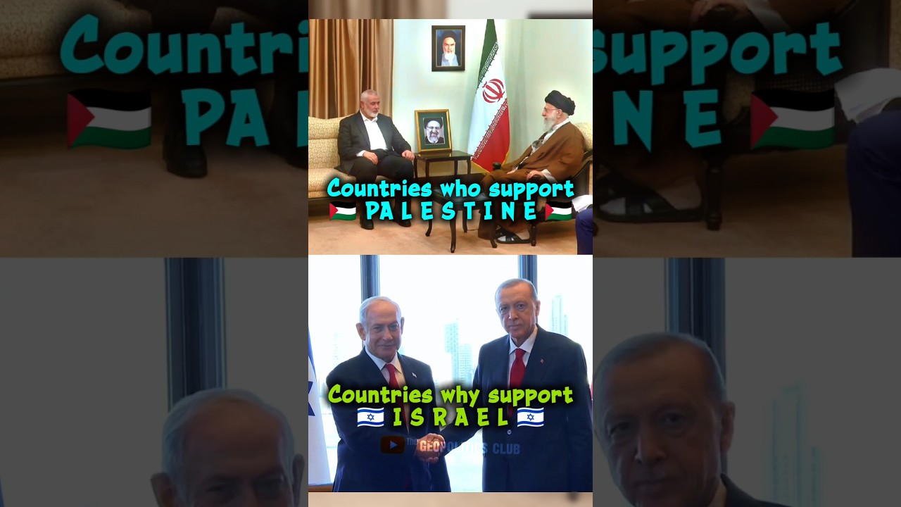 MUSLIM ☪️ COUNTRIES THAT SUPPORT PALESTINE 🇵🇸 🆚 ISRAEL 🇮🇱 #palestine #middleeast #shorts #viral
