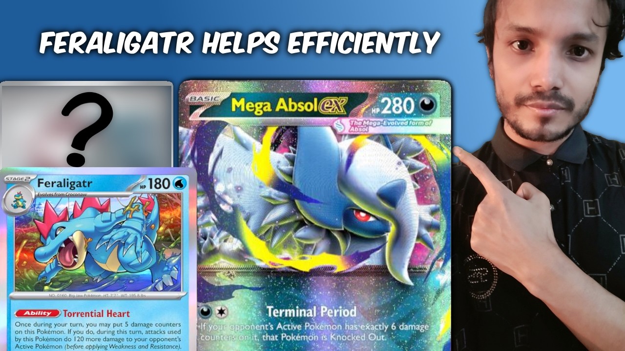 Mega Absol ex НАКОНЕЦ-ТО работает намного лучше с Feraligatr!