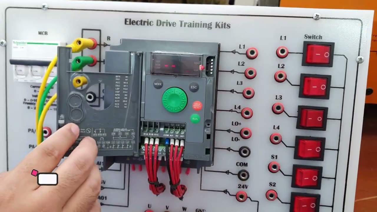 Schneider ATV 310 || Basic Parameter Setting (Pengaturan Awal Inverter ATV 310  untuk Kendali Motor)