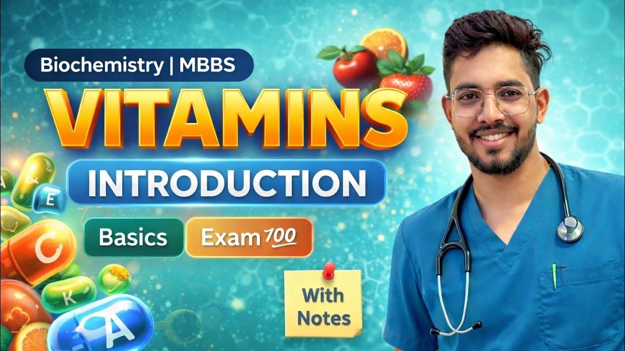 Vitamins💊: Definition & Classification | Fat vs Water Soluble | Biochemistry | MBBS 