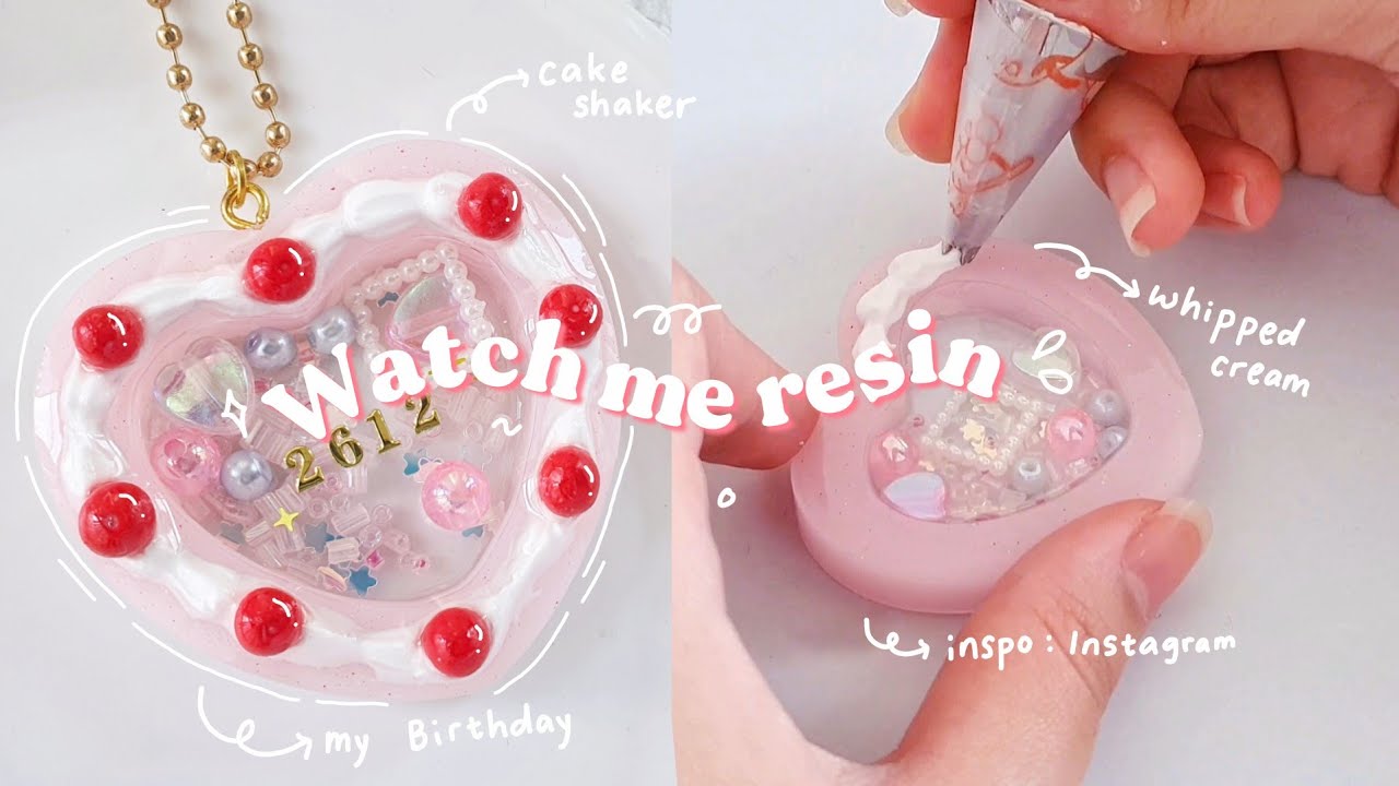.｡*ﾟ Watch Me Resin : Cake Shaker - Not Tutorial (click CC for Eng Sub)
