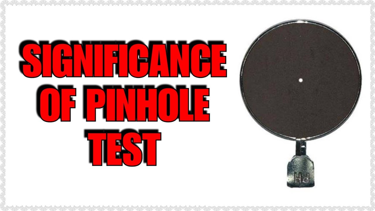 Significance of Pinhole Test in Visual Acuity Testing #Ophthalmology