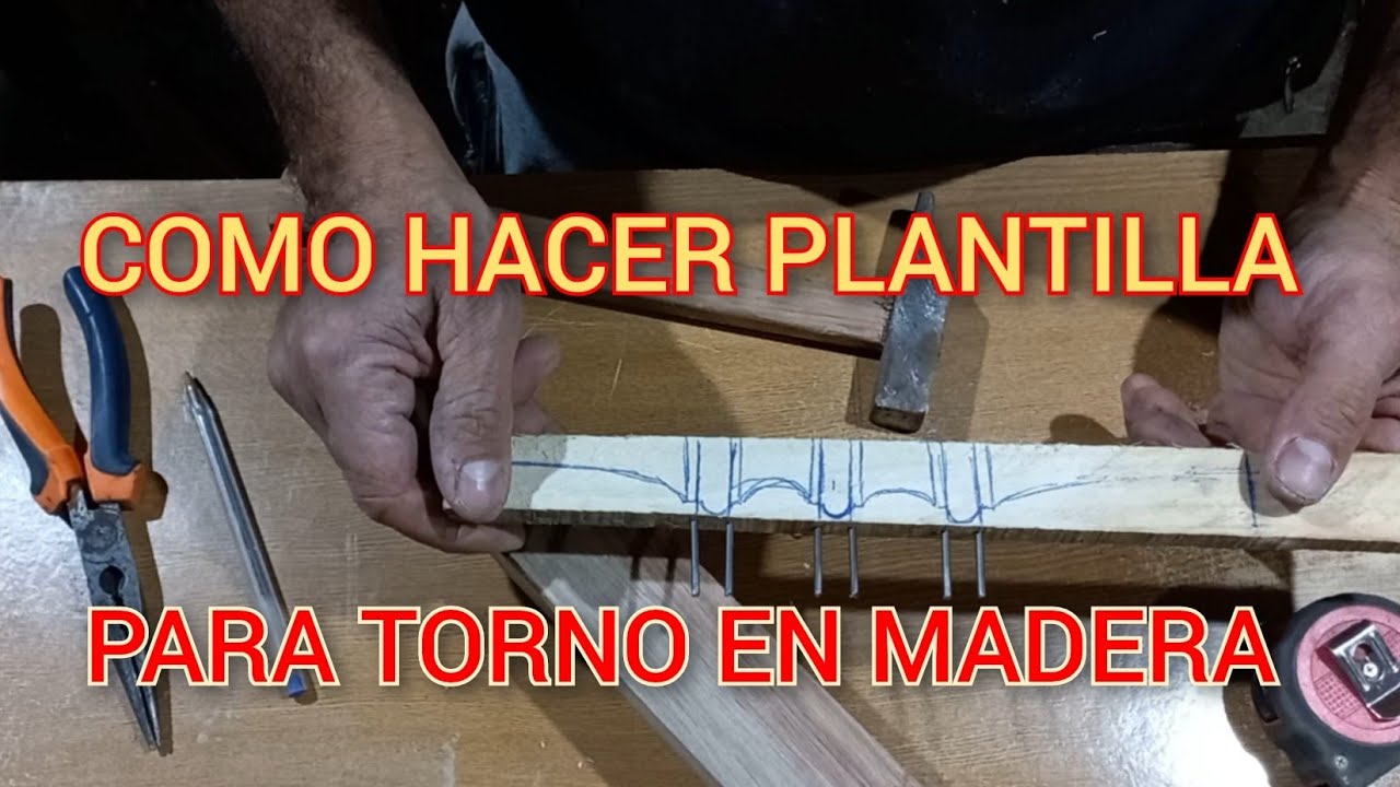 COMO HACER PLANTILLA PARA TORNO EN MADERA