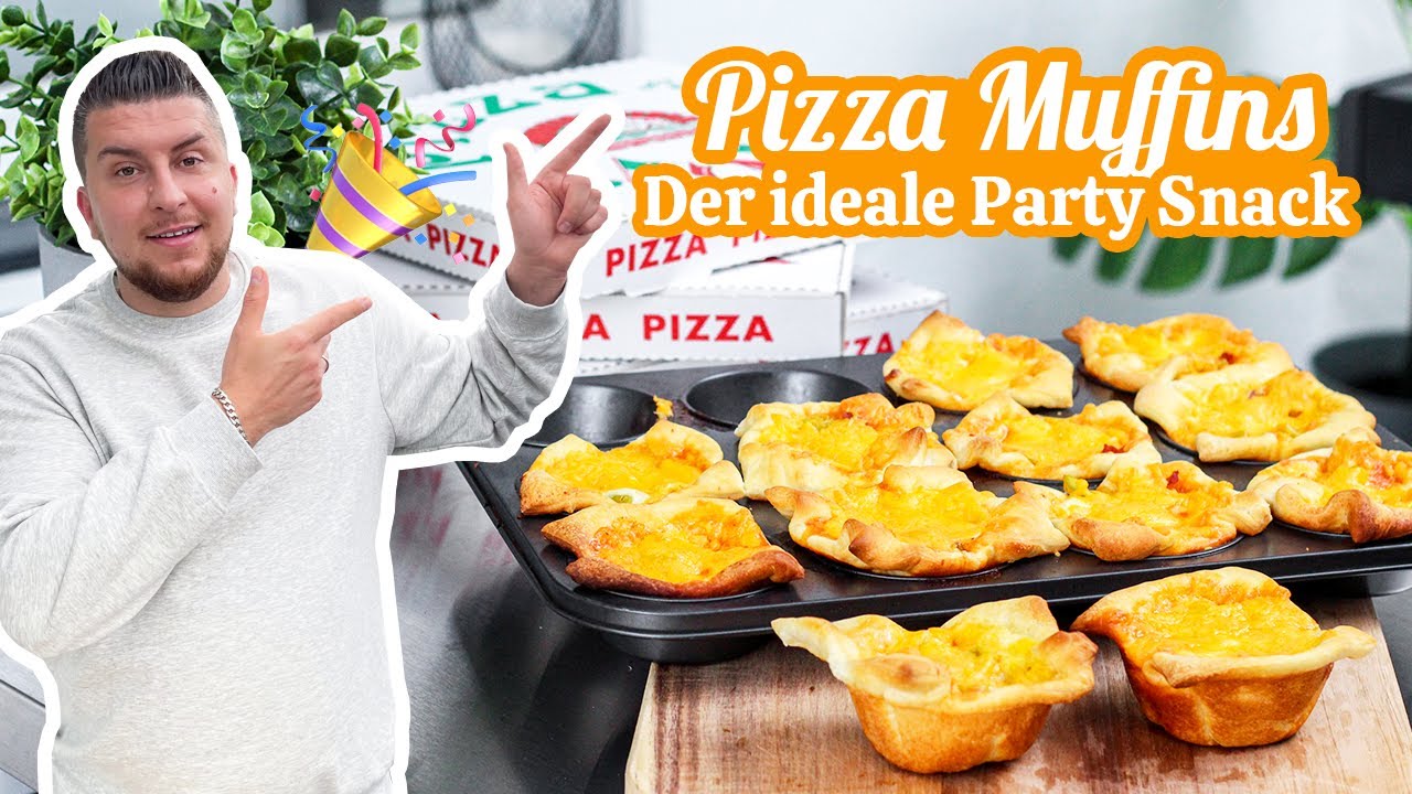 Pizza Muffins | Der ideale Party Snack für Groß und Klein! 🇮🇹🍕