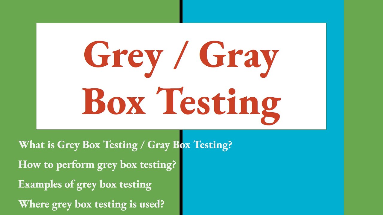 Grey box testing/Gray box testing/Translucent testing,Examples of Grey box testing,How to perform it
