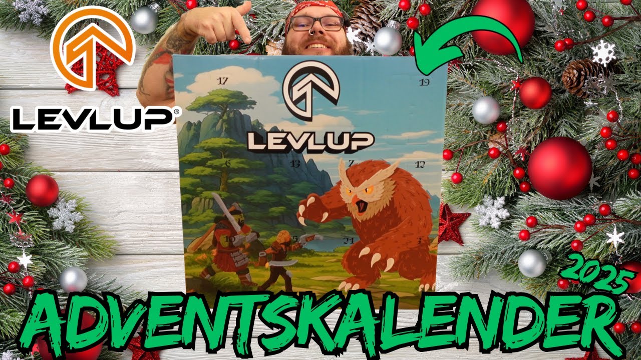 Looten und Leveln mit dem LEVLUP ADVENTSKALENDER 2025! Unboxing - Energy & Gimmicks!