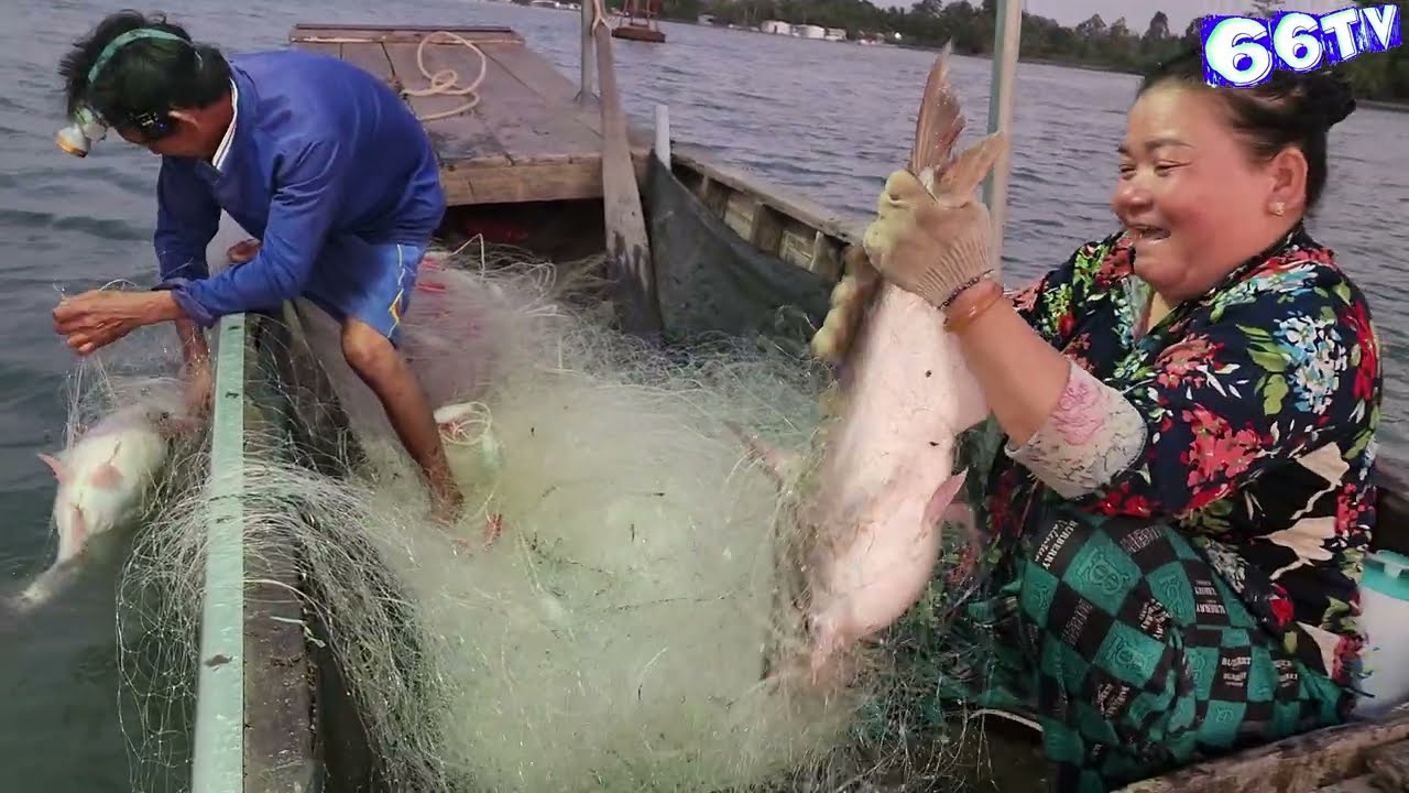 Chiều Tà Trúng Bầy Cá, Dính Con Hú Bự Làm Chị Hai Khoái Quá | #66TV #fishing