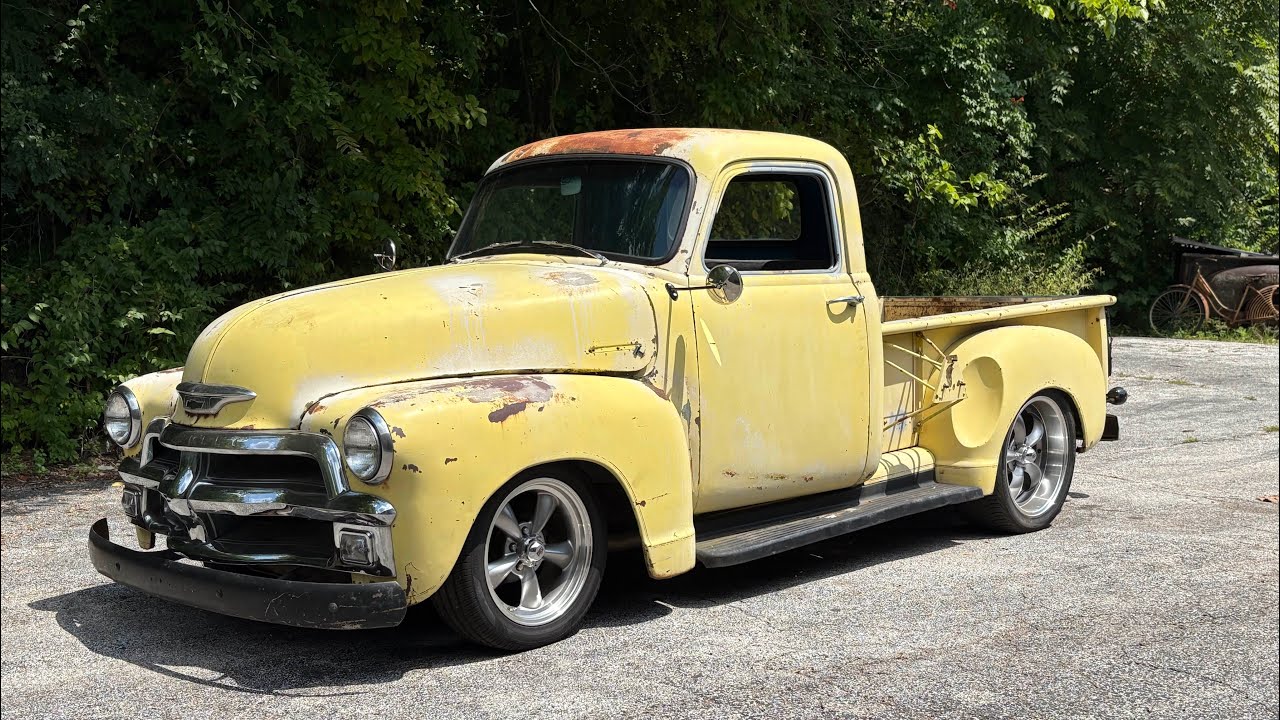 SOLD 1954 Chevy 3100 Short Bed LS Swapped Modern Suspension Patina Cruiser Driver @gatewayautosource