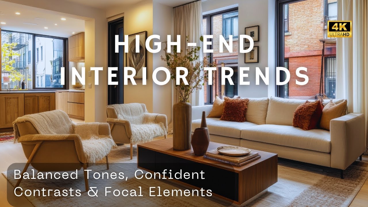 High-End Interior Trends for 2026: Balanced Tones, Confident Contrasts & Designer Focal Elements