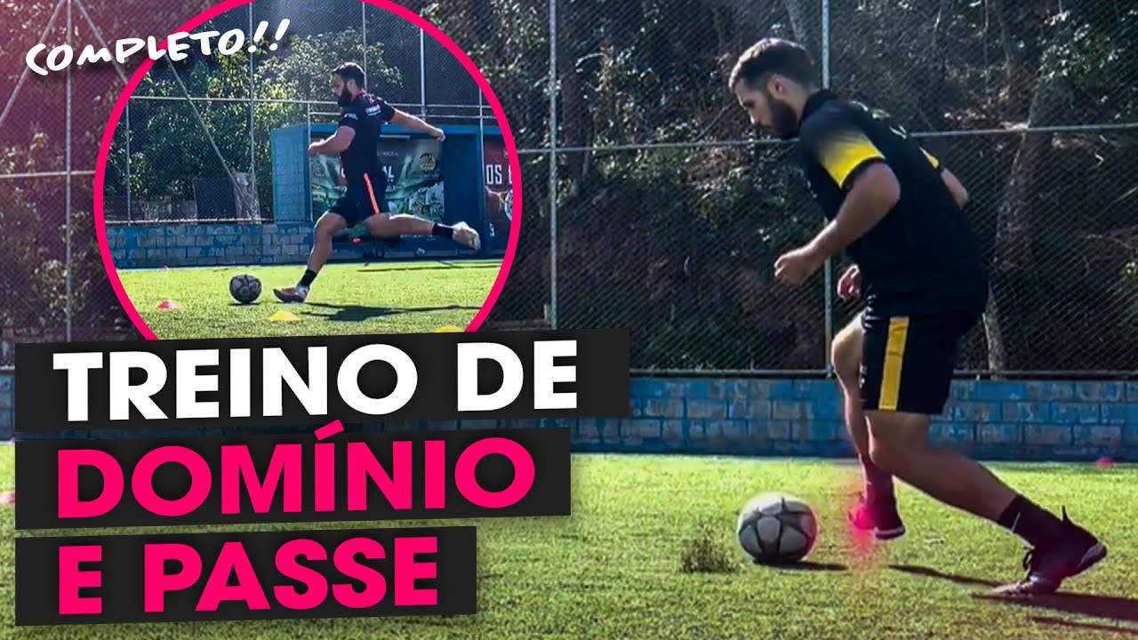 TREINO DE PASSE E DOMÍNIO NO FUTEBOL