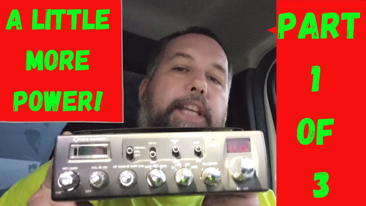 Testing a 20 watt Texas Ranger CB radio on direct battery power. Part 1 of 3