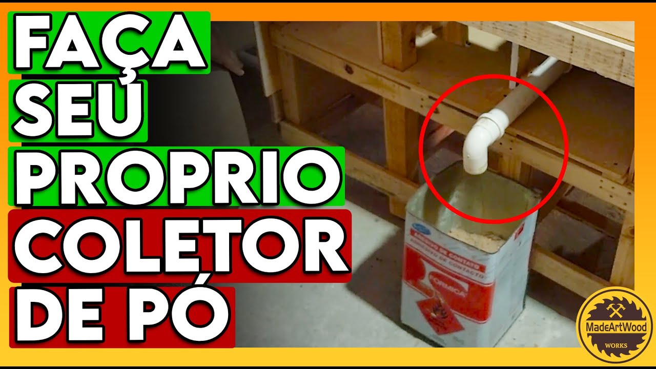 🟡COLETOR DE PÓ BOM E BARATO PARA SUA OFICINA DE MARCENARIA