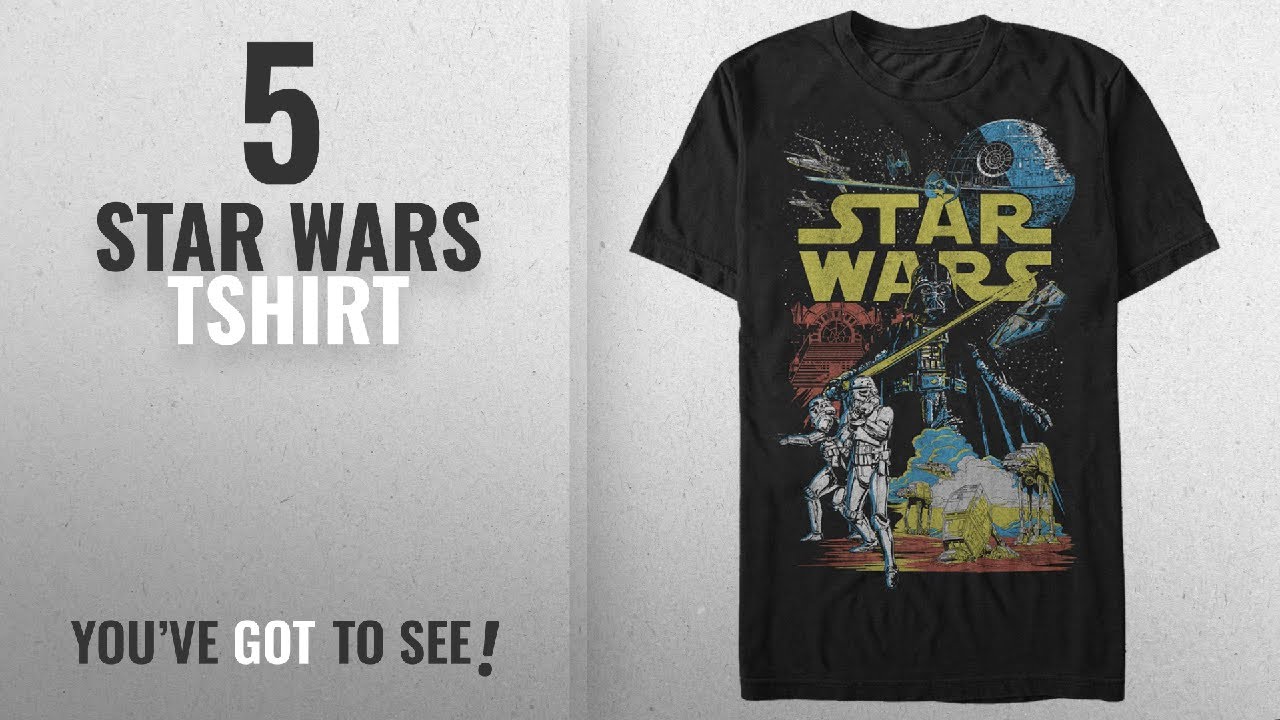Top 10 Star Wars Tshirt [2018]: Star Wars Men's Rebel Classic Graphic T-Shirt, Black, XXL