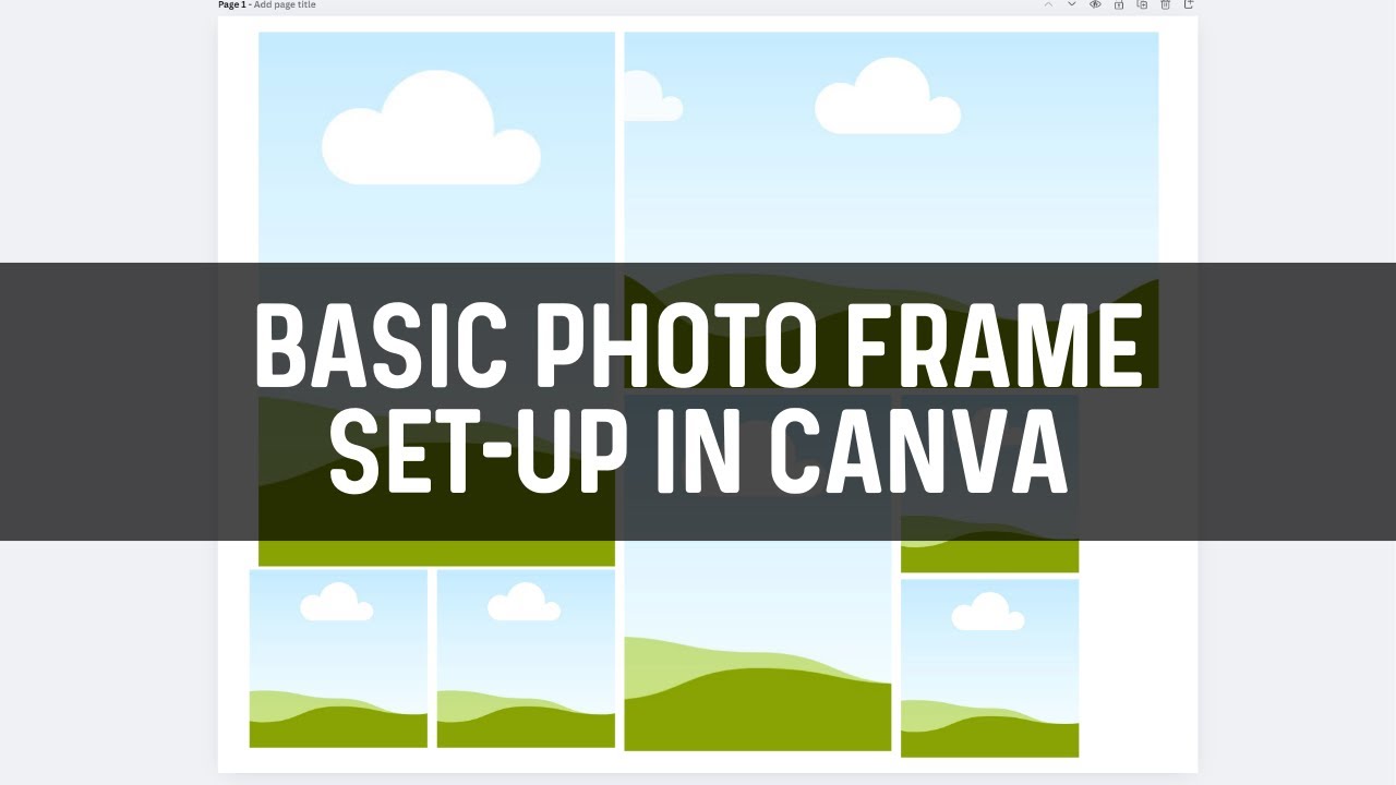 Photo Frame Set-up in Canva