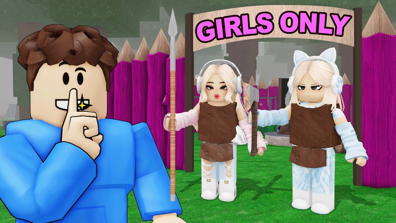 I Snuck Into GIRLS ONLY BASE in 99 Nights in the Forest!