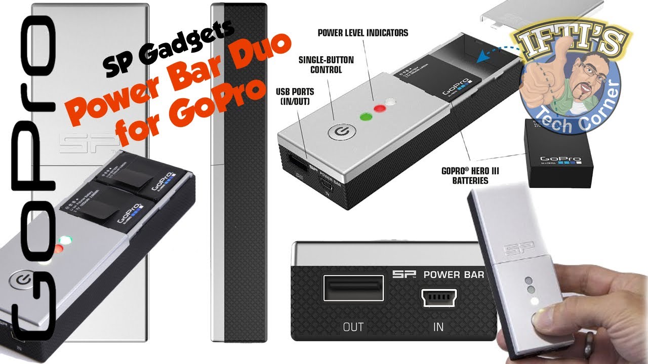 GoPro Triple Battery Charger - Power Bar Duo (SP Gadgets) - Review