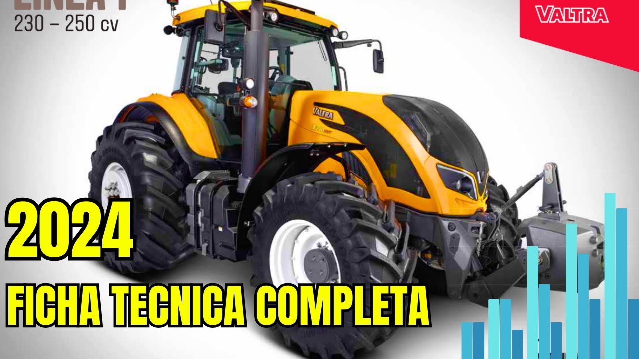 ✅ FICHA TECNICA del TRACTOR VALTRA LINEA T 230 - 250 CV. Como es el tractor VALTRA T230-250 EN CHILE
