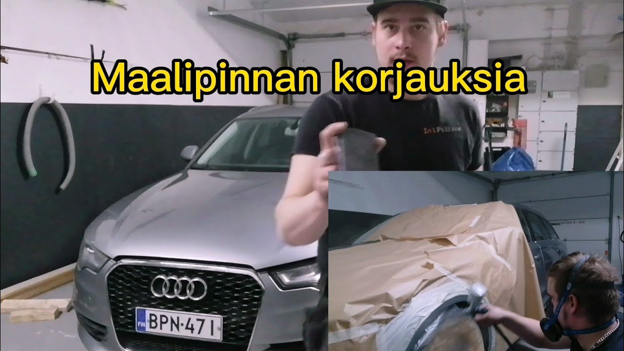 Kaaren maalaus ja häivytys. Naarmujen poisto ja meikkaus.