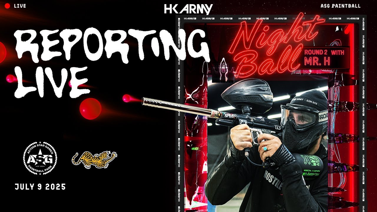 LIVE Paintball | NIGHTBALL @ ASG Paintball Park in Perris, CA - July 9, 2025 | HK Army x Tigerwear