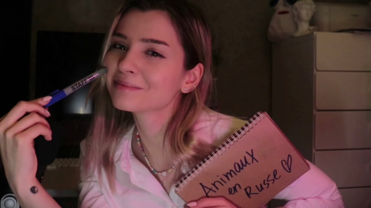 Une russe te donne un cours de russe en ASMR (Sujet: Animaux)