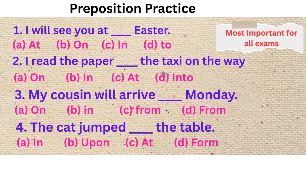 #prepositions practice set || #preposition || #preposition class || #prepositions in English grammar
