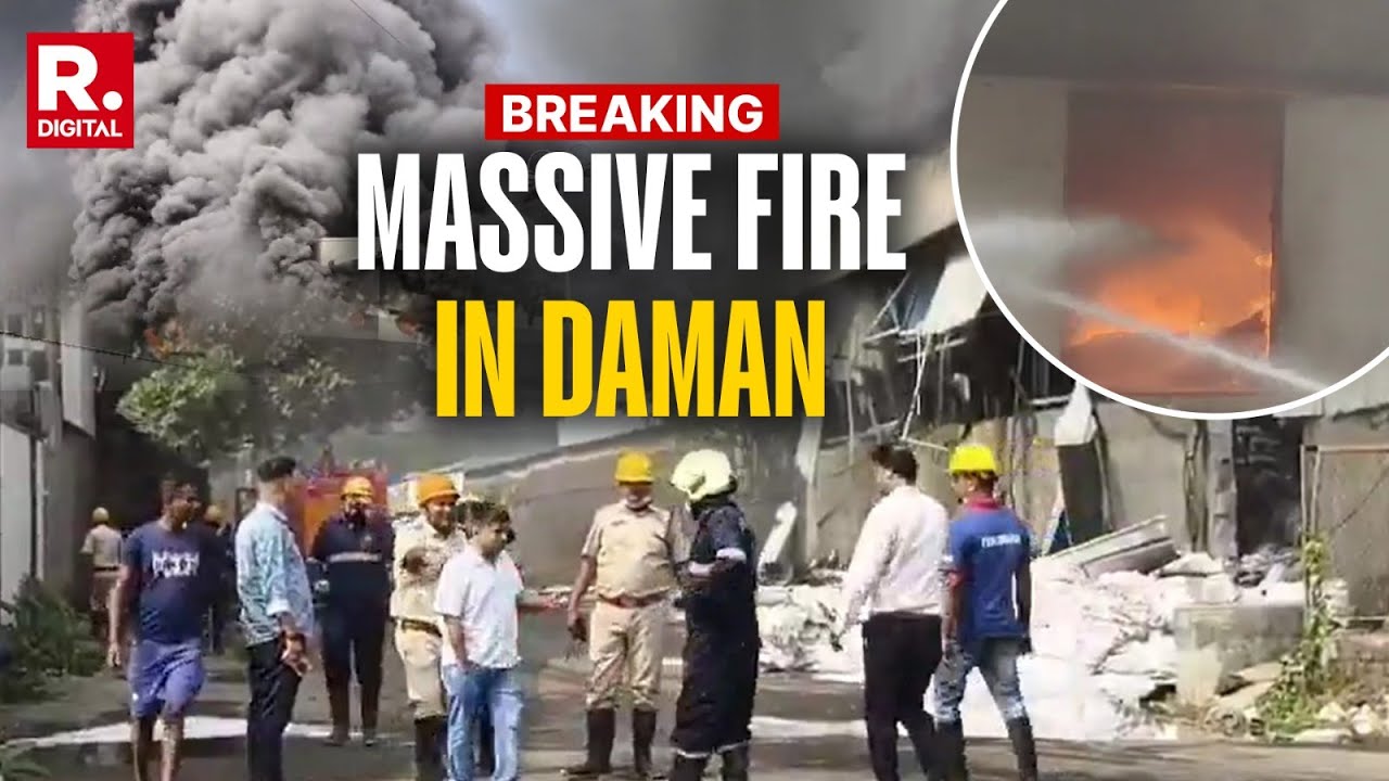 BREAKING: Massive Fire Breaks Out At Two Companies In Daman | Gujarat