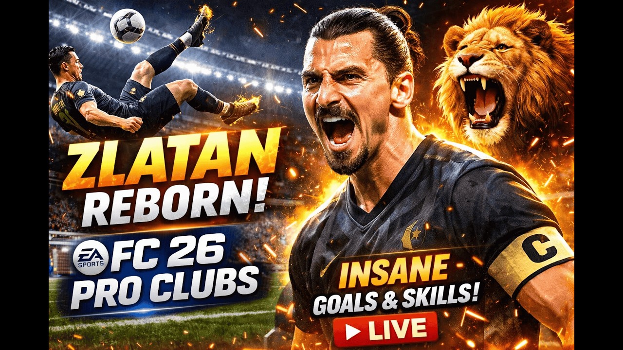 We Created ZLATAN IBRAHIMOVIC in FC 26 😈 Pro Clubs Domination LIVE